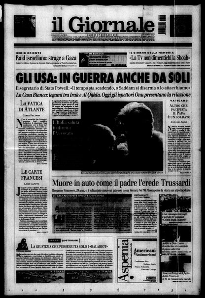 Il giornale del lunedi